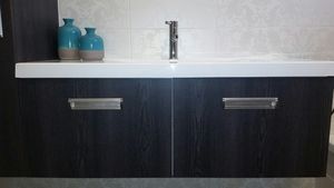 Melteca Fronts and Acrylic Top Vanity
